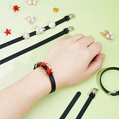 16 flache Silikonkordelarmbänder für Damen und Herren&nbsp;BJEW-FH0001-08
