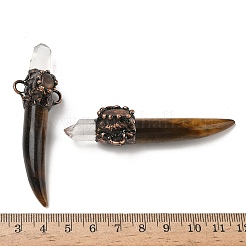 Natürliche gemischte Edelstein-Schwertform-Verbindungsanhänger&nbsp;G-H332-08R