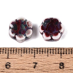 Perles de porcelaine vintage faites à la main&nbsp;PORC-N013-25-22