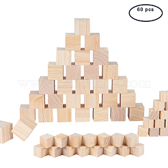 Fester Würfel Holzblock&nbsp;DIY-BC0010-04