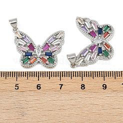 Colgante micropavé cubic zirconia de latón&nbsp;KK-C109-09A-P