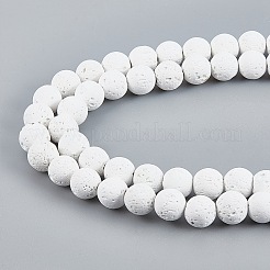 Synthetic Lava Rock Beads Strands&nbsp;G-S247-8mm-08-1