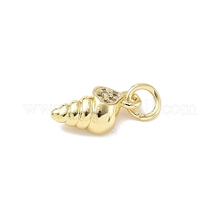 Breloques en laiton avec zircone cubique de micro pave&nbsp;ZIRC-I356-13G-05