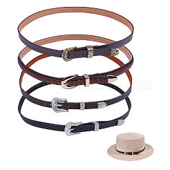 4 pz 4 stili fasce per cappelli in similpelle&nbsp;DIY-CA0007-59