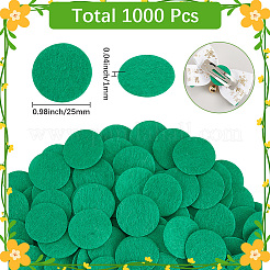 1000 pièce de tissu en feutre plat et rond&nbsp;DIY-SC0029-64C