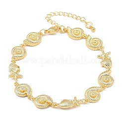 Messing-Gliederkettenarmbänder für Frauen&nbsp;BJEW-A090-06A-G