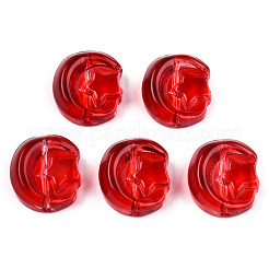 Perle di vetro verniciate a spruzzo trasparente&nbsp;GLAA-N035-036-C07