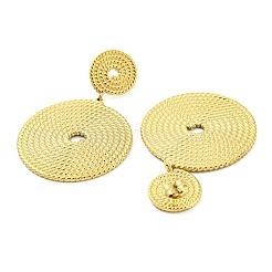 Boucles d'oreilles pendantes en acier inoxydable 304&nbsp;EJEW-M233-11G