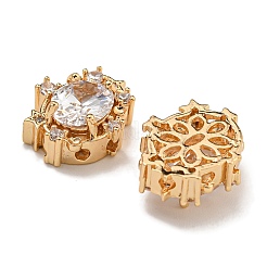 Perline zirconi micro pave  in ottone&nbsp;KK-U037-02G-02