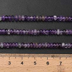 Natürlichen Amethyst Perlen Stränge&nbsp;G-L635-A34-4x2mm