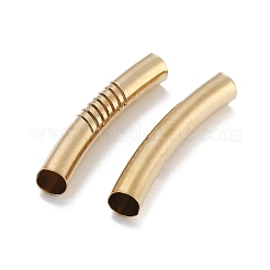 Ottone curvo tubo di perline&nbsp;KK-B120-01C-G