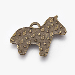 Supports de pendentif d'émail en alliage de style tibétain&nbsp;PALLOY-WH0051-02AB-01