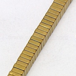 Electroplate non magnetici ematite Perle sintetiche heishi fili&nbsp;G-J171B-2x2mm-06