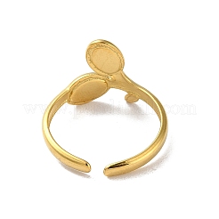 Manschettenringe aus echtem 18 Karat vergoldetem 304 Edelstahl mit Emaille&nbsp;RJEW-M171-28G-01