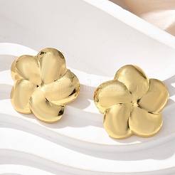 Orecchini a bottone in acciaio inossidabile 304 per donna&nbsp;EJEW-U047-07G