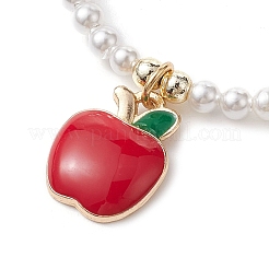 Braccialetti con ciondoli smaltati in lega di frutta&nbsp;BJEW-JB10094