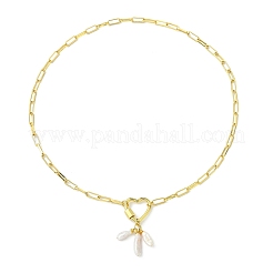 Collier avec pendentif en forme de bâtonnet de perle baroque keshi&nbsp;NJEW-JN06125