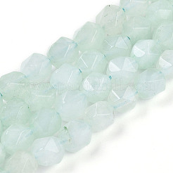 Gefärbt natürlichen weißen Jade Perlen Stränge&nbsp;G-T139-8mm-46J