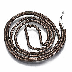 Electroplate non magnetici ematite sintetico fili di perline&nbsp;G-T114-57-01