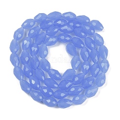 Chapelets de perles en verre d'imitation jade électrolytique&nbsp;EGLA-N013-J4mm-D06