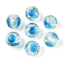 Fili di perline di lampwork in lamina fatti a mano&nbsp;FOIL-T008-05E