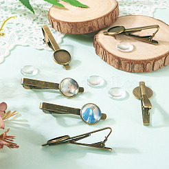4 Stück Legierungsbroschen-Cabochon-Fassungen&nbsp;FIND-TA0007-83A