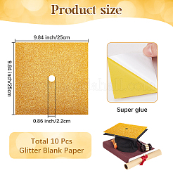 Quadratische Eva Glitzer Graduierungskappe Topper Aufkleber&nbsp;DIY-WH20053-05A