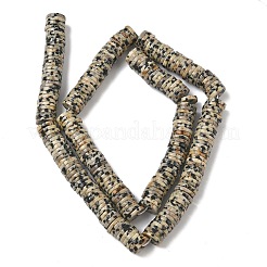 Natur Dalmatiner Jaspis Perlen Stränge&nbsp;G-G329-B05-8x1mm
