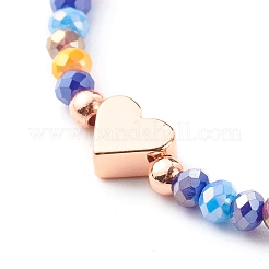 Bracciali di perline intrecciati con fili di nylon regolabili&nbsp;BJEW-JB06455-02