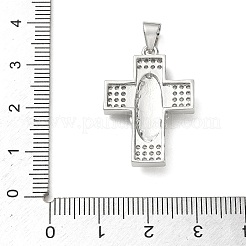Messing micro pave klare zirkonia anhänger&nbsp;CU-CBAC53C-01P