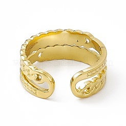 Anillo de acero inoxidable 304 con revestimiento iónico (IP) para mujer&nbsp;RJEW-C060-15G