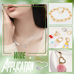 1 pz. 925 ciondoli a forma di moschettone a vite in argento sterling&nbsp;STER-NB0001-20A-P