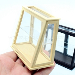 Holz Acryl Puppenhaus Miniatur Vitrine&nbsp;PW-WG2DCE8-01