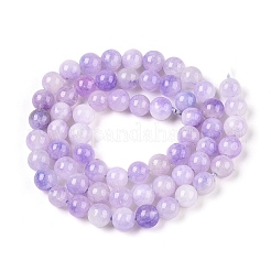 Gefärbt natürlichen weißen Jade Perlen Stränge&nbsp;G-T138-6mm-210-10