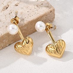 Boucles d'oreilles à tige en acier inoxydable 304&nbsp;EJEW-V016-05G