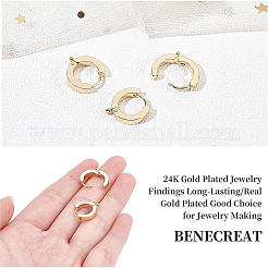 10 pièce de boucles d'oreilles créoles en acier inoxydable 201&nbsp;STAS-BC0002-45