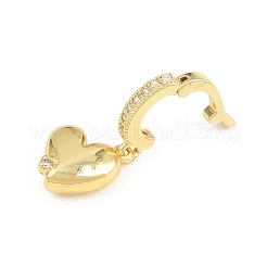 Messing micro pave klare zirkonia anhänger&nbsp;KK-H268-07G