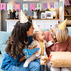 14 Stück Filz-Wimpelflaggen für monatliche Meilensteine für Babys&nbsp;DIY-WH0899-496