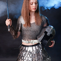 Gürtel-Schwerthalter aus PU-Leder für mittelalterliche Renaissance-Cosplay-Requisiten&nbsp;AJEW-WH0248-586