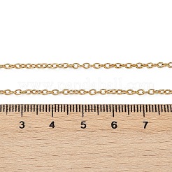 Ionenplattierung (IP) 304 Edelstahl Unisex-Kabelkette für Halskette&nbsp;STAS-P045-01G-B
