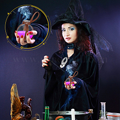 Bottiglia di pozione di sughero magica oscura&nbsp;AJEW-WH0415-80C