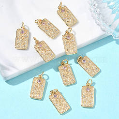 Pendentifs en laiton et zircon cubique Shegrace pour la Saint-Valentin&nbsp;XGRQ3K114-552G