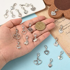 20 Stück 10 Stile Legierung Anhänger Dekorationen&nbsp;HJEW-YW00496