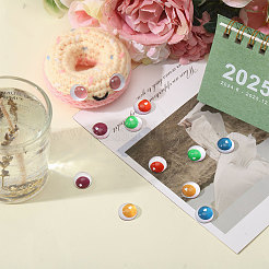 48 Stück 12 Farben Glas Craft Augen Cabochons&nbsp;DIY-CA0007-13