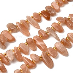 Natürliche sunstone Perlen Stränge&nbsp;G-Z091-A18