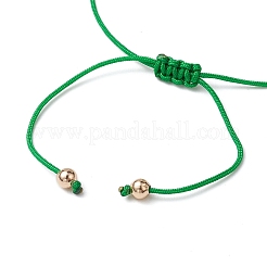 Pulsera trenzada con piedras preciosas&nbsp;BJEW-JB11013-04