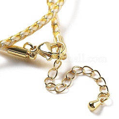 Fabrication de colliers tressés en cordon polyester&nbsp;MAK-L043-03G-10