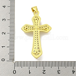 Cremagliera placcatura micro ottone spianare pendenti zirconi&nbsp;KK-B091-44G