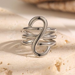 Anello aperto del polsino in acciaio inox 304&nbsp;WGE83BC-02