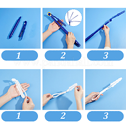 4 manico per spolverino pieghevole in plastica&nbsp;AJEW-GA0010-37